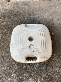 Porta ombrello base plastica resina ombrellone