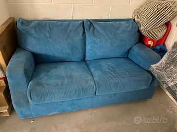 Divano letto 2 posti in Alcantara 