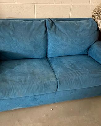 Divano letto 2 posti in Alcantara 