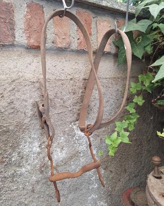 Antico morso da cavallo primi  800 con caveze