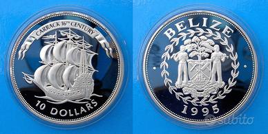 10 DOLLARI ARGENTO 28,28g VELIERO NAVE STORICA