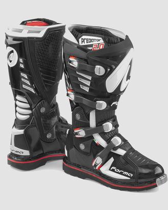 Stivali Forma Predator 2.0 nero bianco