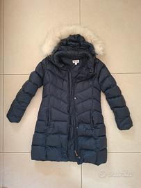 Piumino lungo Brums blu  con cappuccio 14  anni 