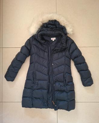 Piumino lungo Brums blu  con cappuccio 14  anni 