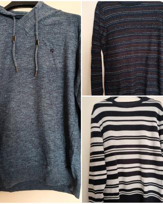 Tre maglioni Jack and Jones, Zara e Garcia Jeans 