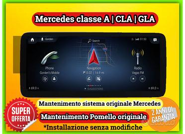 Monitor Carplay Mercedes classe A|GLA|CLA