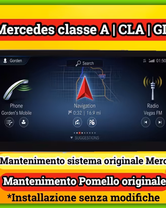Monitor Carplay Mercedes classe A|GLA|CLA