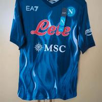 Maglia Calcio Napoli Armani TG S Flame Edition