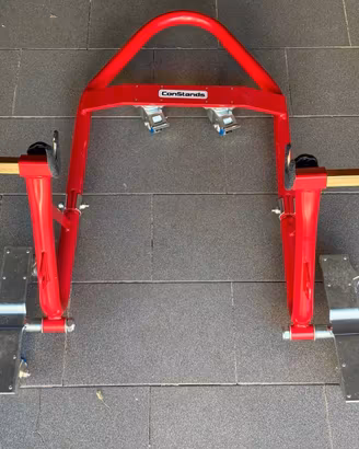 cavalletto posteriore moto con ruote