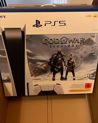 PlayStation 5 Lettore Disco + God Of War - NUOVA