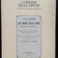 C. Darwin,L'origine delle specie