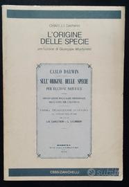 C. Darwin,L'origine delle specie