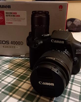Canon EOS 4000D come nuova, 3 batterie