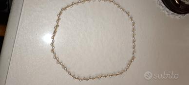 collana uncinetto con perle 
