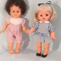 COPPIA BAMBOLE FURGA E RATTI ANNI 60/70 VINTAGE