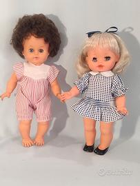 COPPIA BAMBOLE FURGA E RATTI ANNI 60/70 VINTAGE