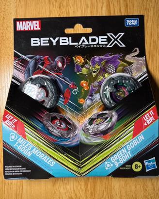 Beyblade X Marvel - Miles Morales vs Green Goblin