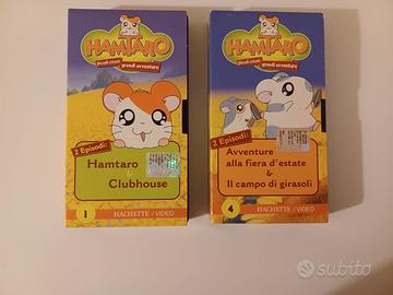 Due videocassette VHS di Hamtaro.