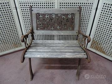 PANCA LEGNO E GHISA UN POSTO