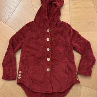 Vestaglia in pile con cappuccio donna tg S