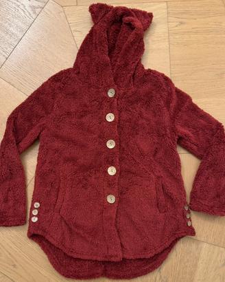 Vestaglia in pile con cappuccio donna tg S