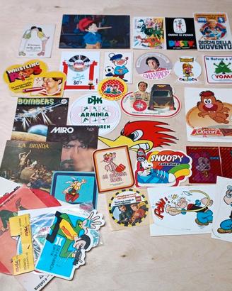 Adesivi anni 80 lotto vario