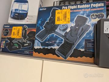 Joystick, throttle e pedaliera Saitek
