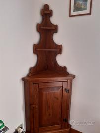 Angoliera in massello di castagno