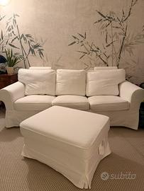 Divano 3 posti - puff - 2 rivestimenti