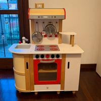 Cucina HAPE in legno E8018 + 5 Kit Accessori