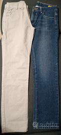 2 paia di pantaloni da ragazzo 13-14 anni