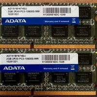 RAM PC3 2x 2GB ADATA