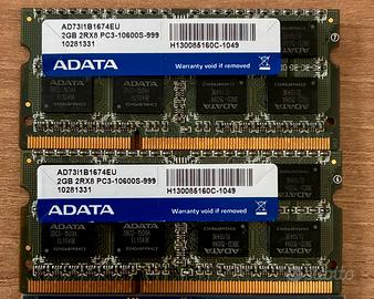RAM PC3 2x 2GB ADATA