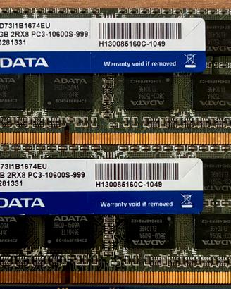 RAM PC3 2x 2GB ADATA