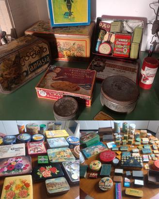 Lotto  piú di 120 scatole di latta