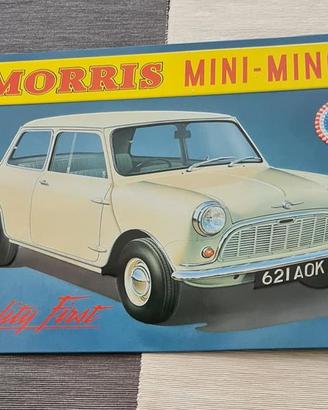 MORRIS MINI MINOR targa da parete in acciaio