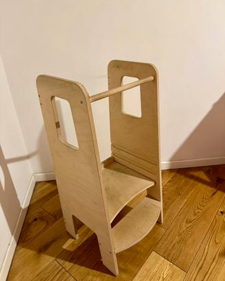 Torre montessoriana Moblì in legno naturale