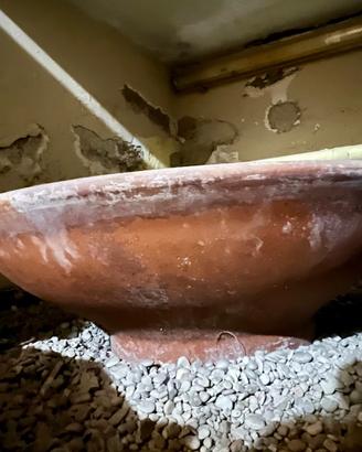 Antica ciotola/vaso in terracotta 80cm