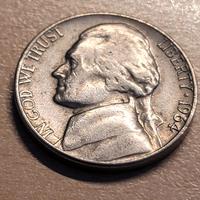 moneta 1964 5 cents dollaro americana 