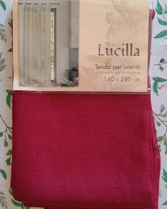 Tende 140 X 280 cm Bordeaux e bianche
