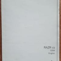 Manuale Originale Motorola RAZR V3 - Da Collezione