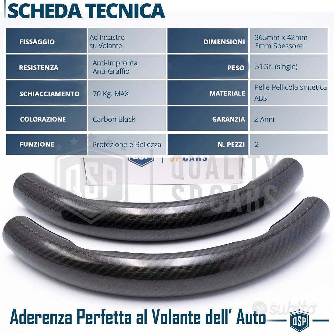 Coprivolante auto accessori taglio fibra di carbonio telaio nero