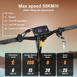 Monopattino eletrico grande nuovo in scatola