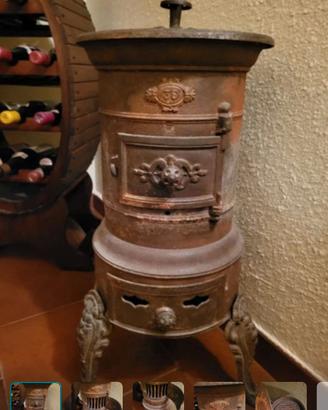 antica stufa in ghisa