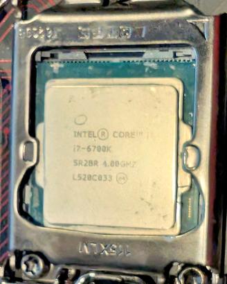 Processore Intel I7 - 6700K 4GHz + dissipatore