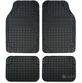 Set 4 Tappetini auto in PVC universali CORA