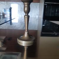 candelabro ottone XIX SECOLO, patina originale 