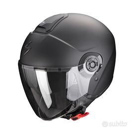 CASCO JET SCORPION EXO CITY II NERO DOPPIA VISIERA