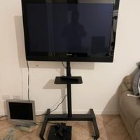 Tv plasma pionner con supporto in metallo