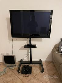 Tv plasma pionner con supporto in metallo